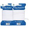 Agoer - Elastico per Cucito, 3 mm, 6 mm, Bianco Elastico per Cucito, 2 Rotoli di Nastro Elastico Merceria