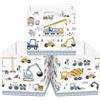 Clastyle Set di 3 Cubi Portaoggetti Ripiegabili Coche Kallax Contenitori per Scaffale Scatole Portaoggetti Genitore per Libro Giochi, Vehículo de Construcción, 30x30x30 cm