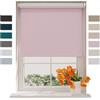 DTCH® Tenda a rullo oscurate senza fori 140 x 190 cm (LxA) Rosa - 120 x 190 cm (LxH), Misure da 40 a 240 cm di larghezza, tende a rullo per finestre senza forare, Tenda oscurante