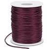 LEREATI Filo Nylon per Braccialetti 1.5mm x 100m Cordoncino Natalizio Cordone di Raso, Cordino per Borse Uncinetto, la Creazione di Gioielli, Fai da Te, Collane, Perline (Fucsia)