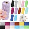 Tutamaz Filato Macramè, 2 mm x 30 m Colore Cotone Corda di Cotone Filato Macrame per fai da te fai da te Decorazione per porta Acchiappasogni Decorazioni Natalizie