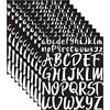 Zayookey 10 Adesivi per Lettere Impermeabili Adesivi Lettera Alfabeto Autoadesivi Impermeabile Vinile Lettere Segni Adesivi Letter Number Sticker per Cassetta Postale, Porta, Scrapbooking (White)