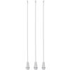 HOMOCONO Catene di Tiraggio per Lampadario a Soffitto 3pezzi con Pomello in Legno e Metallo, Estensione per Ventilatore da Soffitto, Accessorio Vintage ed Elegante per Illuminazione