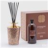 EDG Enzo de Gasperi Profumatore per Ambienti casa con Bastoncini, Bottiglia in Ceramica Lucida Hypnotic Midnight Garden 900ml 4 Varianti Pepe Nero