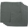 XRVRILE Set di 6 Stracci Microfibra, Lavabili, Grigio Scuro, 30 x 30 cm, Canovacci Panni Microfibra Cucina, Extra Assorbenti e Resistenti, per Cucina, Finestre, Vetri e Bagno