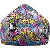 Treer Fodera per Pouf a Sacco per Adulti e Bambini, Hip -Hop Graffiti Stampa Copertura per Poltrona Sacco con Cerniera e Senza Imbottitura, Pouf a Forma di Pera Bean Bag Cover (100x120 cm,Viola)