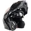 WinNet Casco Modulare moto apribile ULTIMA OMOLOGAZIONE CE 22.06 Visierino occhialini Nero (XS)