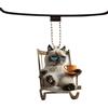 Generic Ornamento Gatto - Ciondolo Specchi Gattino Acrilico 2D - Carino Ciondolo Auto Gatto Fighi Accessori Auto Appendibili per Decorazione Specchietti Retrovisori