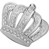 Generic Adesivo con corona regina per auto, con cristalli luccicanti, emblema per auto, cromato, decorazione per, camion, berlina