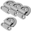 4x Mini occhiello pieghevole per punto di ancoraggio sul ponte di rimorchio,