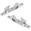 2 pezzi 119mm in acciaio inox schienale scaffale ponte della barca ponticello