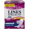 FATER SpA LINES SPECIALIST MAXI X 12 AUSILIO ASSORBENTE SAGOMATO UTILIZZABILE CON L'AUSILIO DI MUTANDA ELASTICIZZATA RIUTILIZZABILE