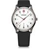 Wenger, orologio da polso da uomo, City Sport, con cinturino in silicone, analogico, al quarzo, impermeabile fino a 50m, Ø 42mm, Swiss Made, argento, 01.1441.132