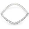 Swarovski Bracciale rigido Sublima, Taglio Round, Bianco, Placcato rodio