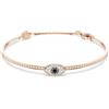 Swarovski Bracciale rigido Symbolica, Occhio, Multicolore, Placcato color oro rosa