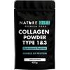 Nature Diet Collagene Premium in Polvere Tipo 1 e 3 - Peptidi di Collagene Idrolizzato, Integratore Proteico Senza Aroma, 420 g (42 porzioni), Facile da Mescolare in Caffè, Frullati e Yogurt