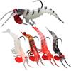 Generic Esche da pesca in mare - 5 pezzi Esca finto gamberetto | Fosforescenti Notturni | Per Ghiaccio Riva Campeggio Stagno Kayak Lancer Outdoor Bar Trota