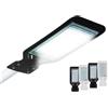 GADSQDKOK Lampione Stradale a LED da 100 W 110 V 220 V Proiettore da Strada for Esterni Faretto Lampade con riflettore Bianco Freddo/Caldo Impermeabili(110V,Black 100W_Cold White)