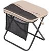 Yunmeryker Sgabello Zaino Pieghevole Versatile Sedia da Giardino Compatta Adatto per Escursioni Pescaggio Viaggi Ricreativi, Black And S