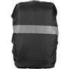 WANGSHAOWEI Coprizaino Impermeabile Copertura Antipioggia for Zaino Impermeabile Riflettente Borsa da Arrampicata Escursionismo All'aperto con Fibbia Incrociata(Black-15-25L)