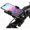 GATHINESS Set Luci Anteriore e Posteriore per Bici Batteria 4000 mAh, Design a Doppio LED, Supporto Telefono Regolabile e Clacson per Pedalate Notturne Protette