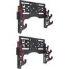 Vjsujehgy 2X Velvet Protect Sword Supporto da Parete Supporto per Espositore con Strisce di Feltro per Katana Wakizashi (3 Tier Dragon)