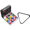 AMSLSIU Kit di palline da calcio balilla colorate, 16 pezzi, mini palline da biliardo in resina, stabili e non facilmente danneggiabili, 16 pezzi, mini da, Palla da 2.5 cm