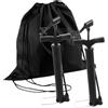 FRCOLOR Pompa ad Aria Portatile per Palloni in Metallo Nero Design Conveniente per Gonfiaggio All'aperto di Palloni da Basket e Pilates Colore Casuale