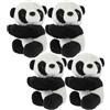 GARVALON Mollette Portafoto a Forma di Panda in Peluche 4 Pezzi, Clip Promemoria Decorativa per Ufficio e Casa, Fermagli Animali Morbidi per Appunti e Foto, Idea Regalo Originale per Feste
