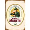 HiSign Birra Moretti Italian Italy Beer Tin Wall Sign Divertente Ferro Dipinto Vintage placca di Metallo Decorazione Retro Artigianato d'Arte Hanging Artwork Poster per Bar Coffee House Home Store