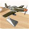 Modellino Di Aereo Da Caccia P51D In Scala 1:72 Con Supporto Per Esposizione,
