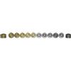 Italfama Set Di Dadi In Metallo 24 Pezzi Placcati In Oro E Argento 2.3cm Italia