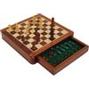 Italfama Scacchiera Magnetica In Legno 25x25cm Con Cassetto Per Riporre