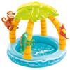 Intex Tropical Inflatable Pool With Awning Padded Soil And Inflatable Animals 10