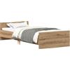 vidaXL Struttura letto senza materasso Artisan oak 100x200cm materiale a base di legno
