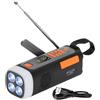 Adler Radio solare di emergenza + manovella, torcia LED 4 W, powerbank 4500 mAh AD 1920