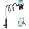 Mumay Supporto per tablet e Kindle a collo di cigno, con presa a 360° con supporto flessibile a braccio lungo, supporto eReader per cellulare da tavolo, accessorio per tablet per iPad Pro/Cellulare/Switch