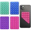 FHRYNA 4pcs ventosa telefono,ventose in silicone,ventosa per telefono adatte a tutti i modelli,antiscivolo,per selfie e video,hands-free,durevole e facile da usare, presa antiscivolo per cellulare