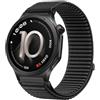 GIOPUEY Cinturini Compatibile con OnePlus Watch 4, Nylon Traspirante Sport Loop Cinturino in Morbido Nylon Intrecciato Strap Band - Black