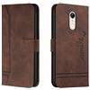 Bravoday Cover per Xiaomi Redmi 5 Plus, Flip Custodia in Pelle PU Portafoglio Custodia per Xiaomi Redmi 5 Plus, con Slot per Schede, Marrone