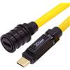 Cablecc 20 Gbit/s 140 W 8K USB4 USB-C Cavo ultra morbido ad alta flessibilità per tastiera da gioco Mouse Tipo C Cavo di prolunga da maschio a femmina Alimentazione e dati 100 cm