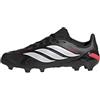 adidas Unisex - Bambini e Ragazzi Predator League Firm Ground Football Boots Kids Shoes, Core Black/Ftwr White/Lucid Red, 32 EU