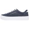Tommy Hilfiger Da Donna TH Foxing Platform Washed Canvas FW0FW09172 Low Top, Blu (Space Blue), 36