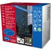 Konstsmide 3656-500 / Micro LED Sistema luci 400 Set di Base: catena di luci Trasformatore e distributore per 4 catene / 100 diodi colorati / 24V trasformatore da esterno/cavo nero