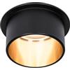 Paulmann Gil 93378 - Faretto da incasso a LED a 3 step-Dim rotondo, 1 x 6 Watt, dimmerabile, colore nero opaco, oro, faretto da incasso in alluminio, 2700 K Coin