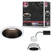 Paulmann 93401 Lampada da incasso LED Cole rotonda incl. 1 faretto da incasso dimmerabile da 6,5 Watt bianco, nero opaco apparecchio da incasso plastica, zinco-alluminio spot da soffitto 2700 K