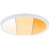 Paulmann 92990 Pannello LED lampada da incasso Areo VariFit IP44 dimmerabile su 3 livelli 230mm tondo 1x16 Watt bianco opaco plastica 2000 K