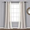 Lush Decor Coppia di tende trasparenti per finestra con occhielli, 241,3 cm di lunghezza x 96,5 cm di larghezza, beige