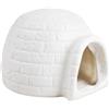 Generisch Casetta in ceramica per criceti, piccoli animali, nascondiglio estivo per criceti, piccoli animali domestici (bianco, 9,7 x 8,5 x 7,2 cm)