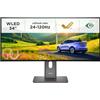 Lenovo ThinkVision Professional P-Series, monitor Premium ad alta risoluzione (27 QHD), pannello IPS a colori fedeli e base ergonomica avanzata - Nero